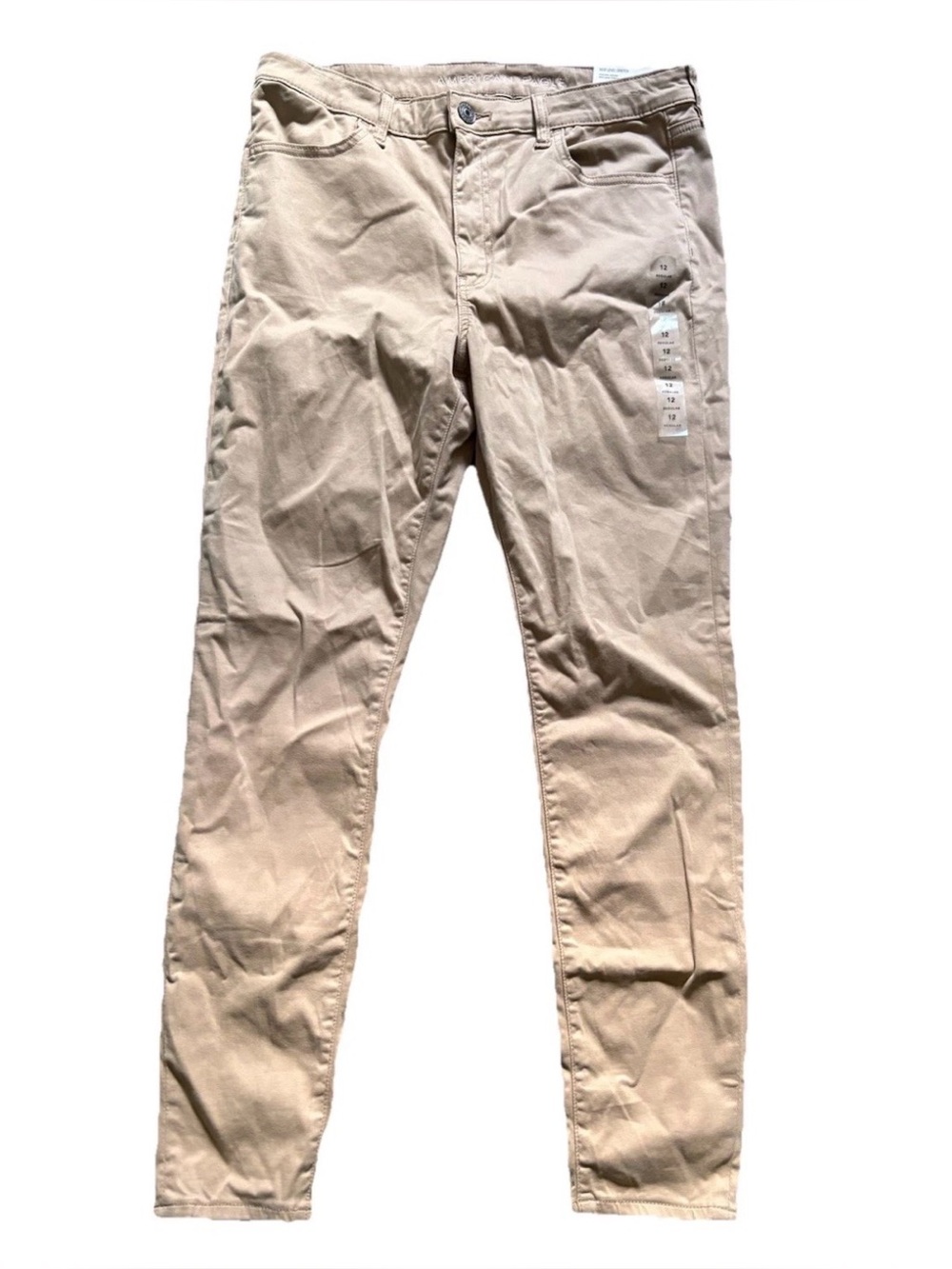 American Eagle Tan Hi-Rise Jeggings Womens Size 12 Next Level Stretch NWT